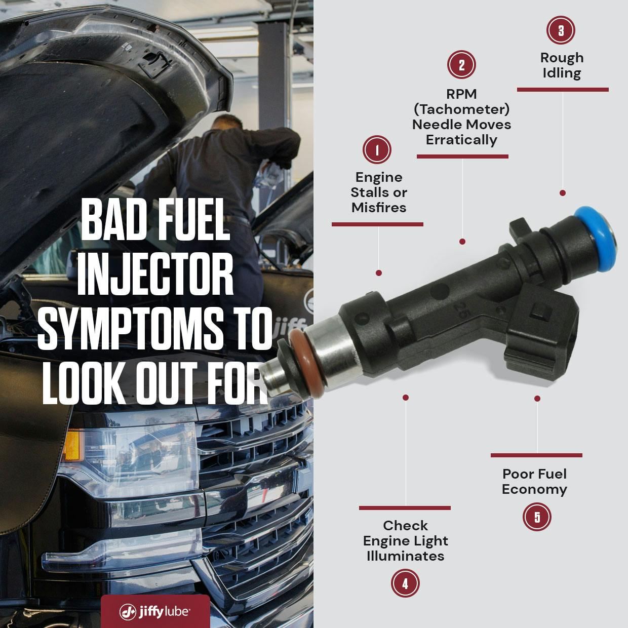 Bad fuel injector symptoms to look out for